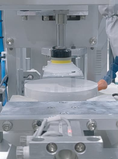 Uniform compaction press for Perfit ZR discs in Korea